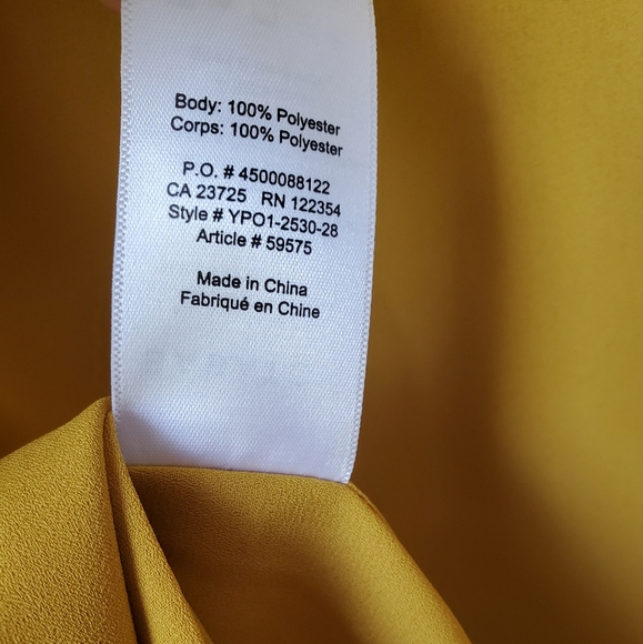 Babaton Maddox Blouse, size M, mustard color - Picture 8 of 8